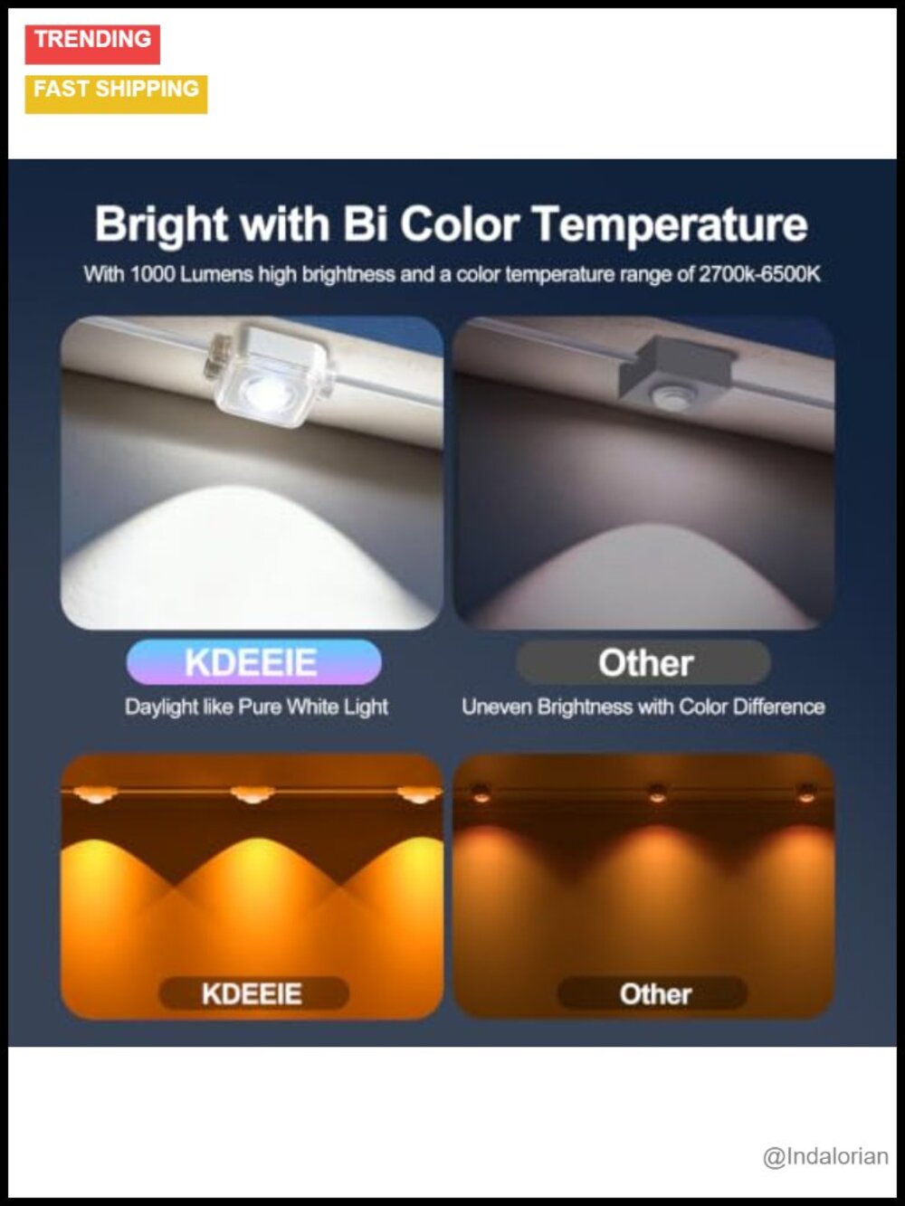Permanent Outdoor Lights 200ft RGB+IC String Lights App Voice Control IP67 - Picture 3 of 5